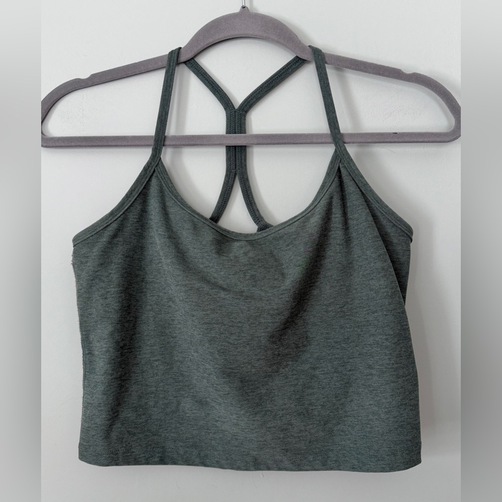 Beyond Yoga Slim Racerback Tank, Green XL